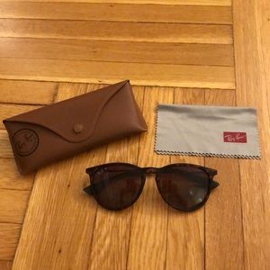 Ray-Ban Erika Classic Sunglasses (Tortoise/ Brown)